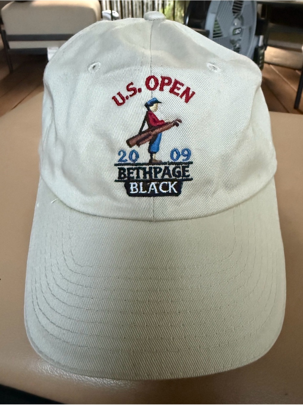 USGA Member 2009 U.S. OPEN Bethpage Black Golf Hat Adjustable Cap Bridge Red Tri